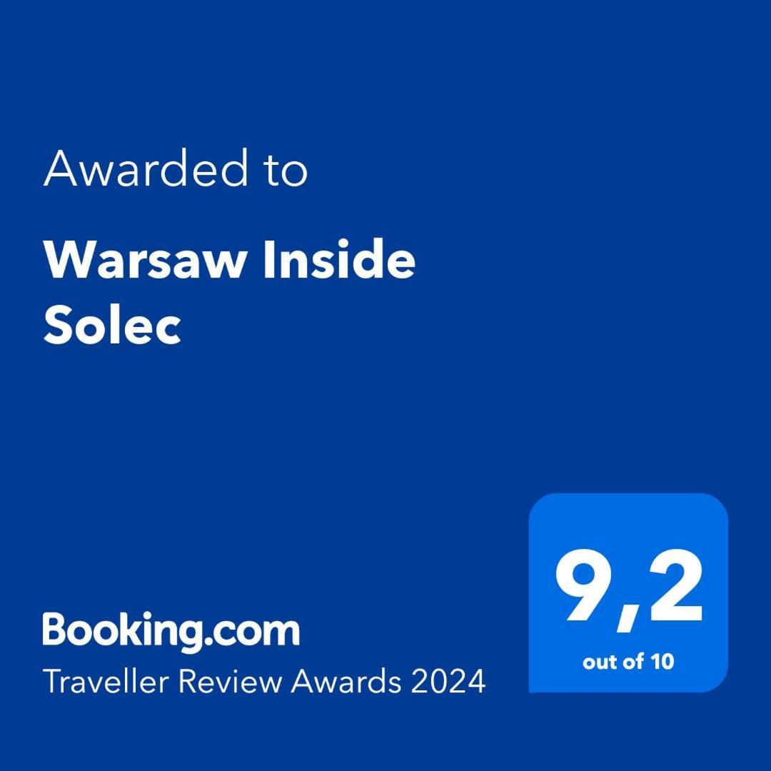 Warsaw Inside Solec With Private Parking Apartment Luaran gambar